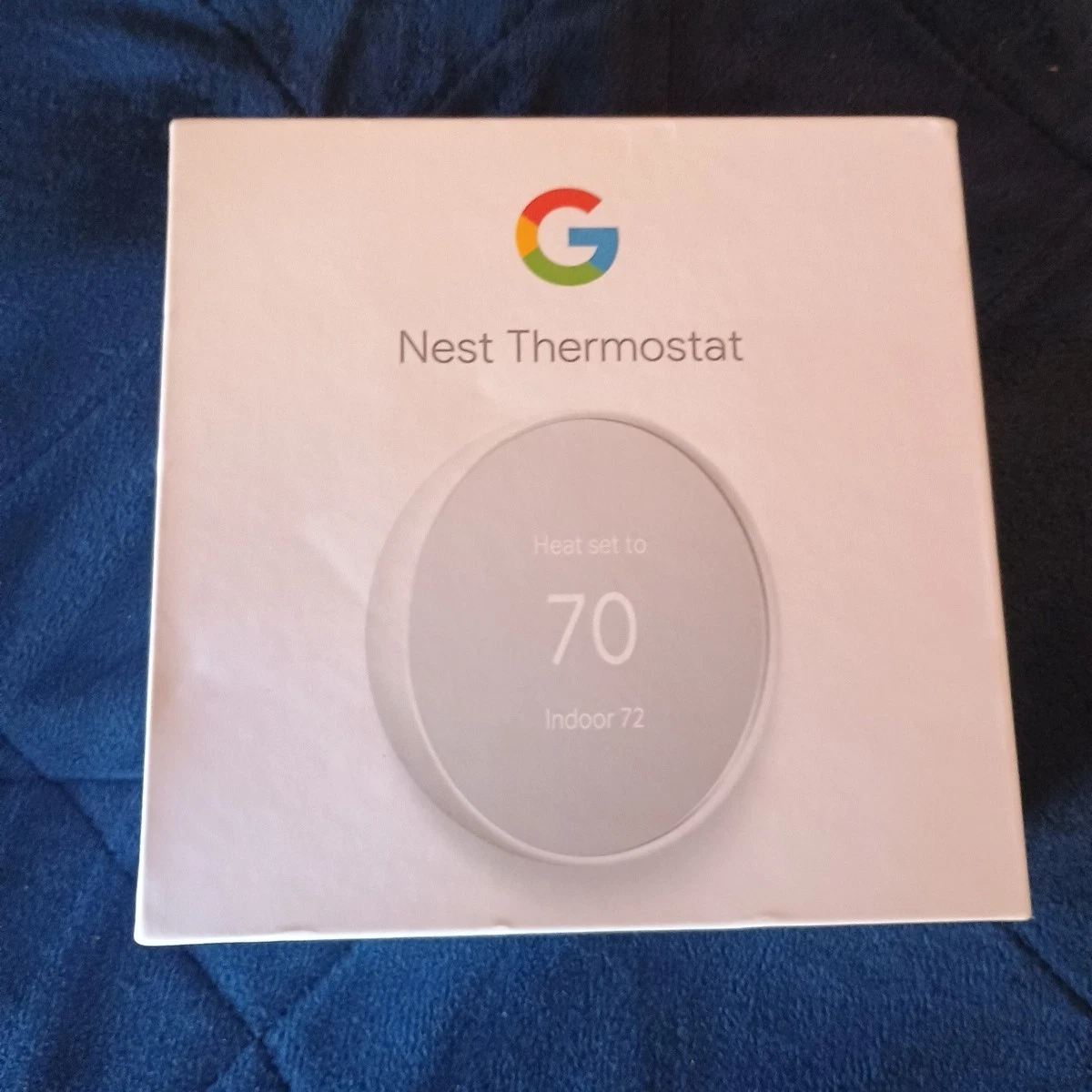 Google Nest Smart WiFi Thermostat - Model G4CVZ (Snow) - New/OPEN BOX