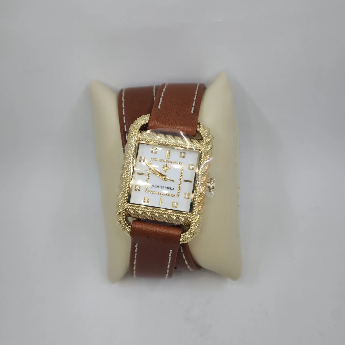Judith RIPKA Stainless Steel Chocolate Color Watch Band SMALL Judith Ripka Brown Watches for Women | Mercari main image 2