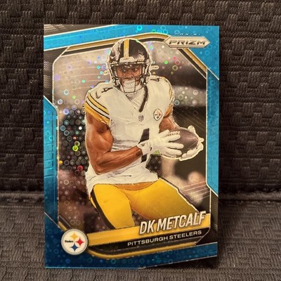 2025 Panini Prizm Blue Disco #12 DK Metcalf 48/125 Steelers