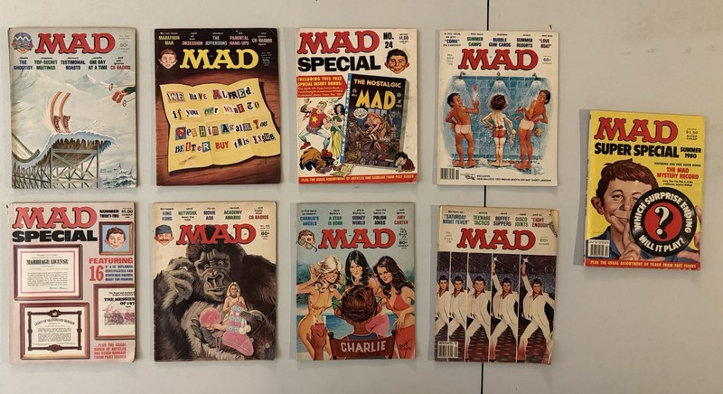 Mad Magazine Lot of 9 (1977-1980)