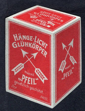 Cenerentola - Timbro Poster - Hange-Licht Gluhkorper 'FRECCIA' Germania - 47x60mm