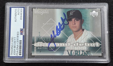 1999 JOSH BECKETT Signed Upper Deck ROOKIE Card-RED SOX-FLORIDA MARLINS-PSA