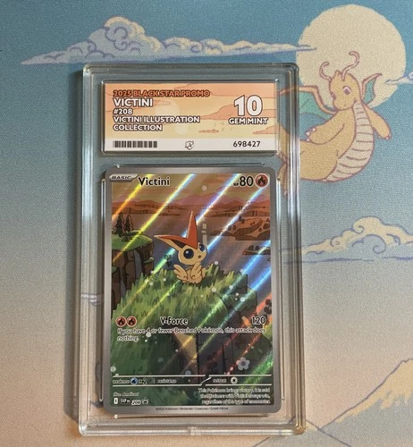 Pokémon TCG Victini SVP 208 Promo Illustration Rare - GEM MINT ACE 10 ☀️