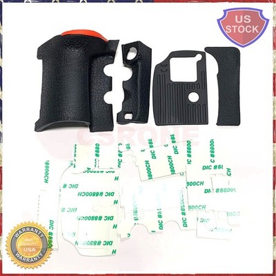 NEW Set Body Cover Grip Side Handle Cover Rubber With Tape For Nikon D810 SLR US