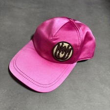 miu miu Hat Pink Satin Baseball Cap Limited Edition VHTF Designer Collection Pop