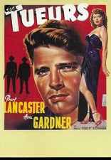 cinema postcard THE KILLERS BURT LANCASTER AVA GARDNER