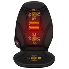 Vibration Seat Cushion Massager with Heat, Back Massager Chair Pad for Home