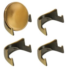 Coin Display Stands, 4Pcs Mini Coin Easel Presentation Holder, Golden