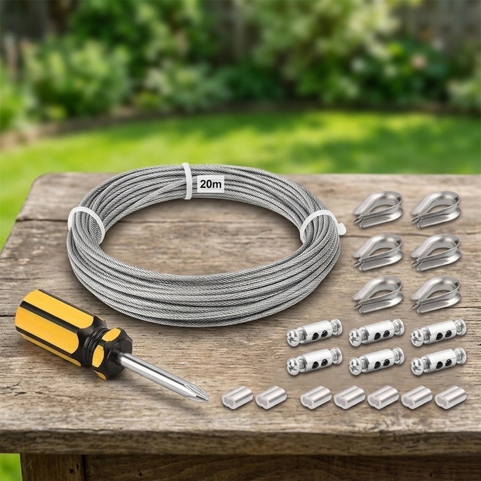 Sprey Wire Rope For Durable 304 Stainless Steel Wire Rope Kit for a Wide Range of Uses ...
