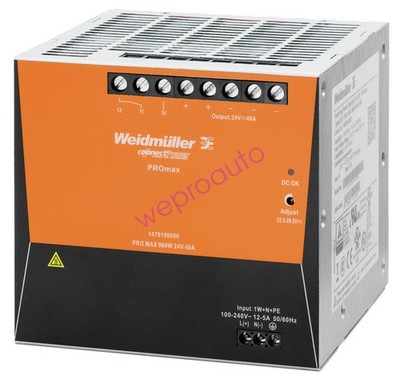 Weidmuller Switching Power Supply PRO MAX 960W 24V 40A 1478150000