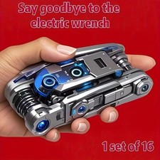 16 in 1 Socket Wrench Set Rotating Head Universal Repair Tool