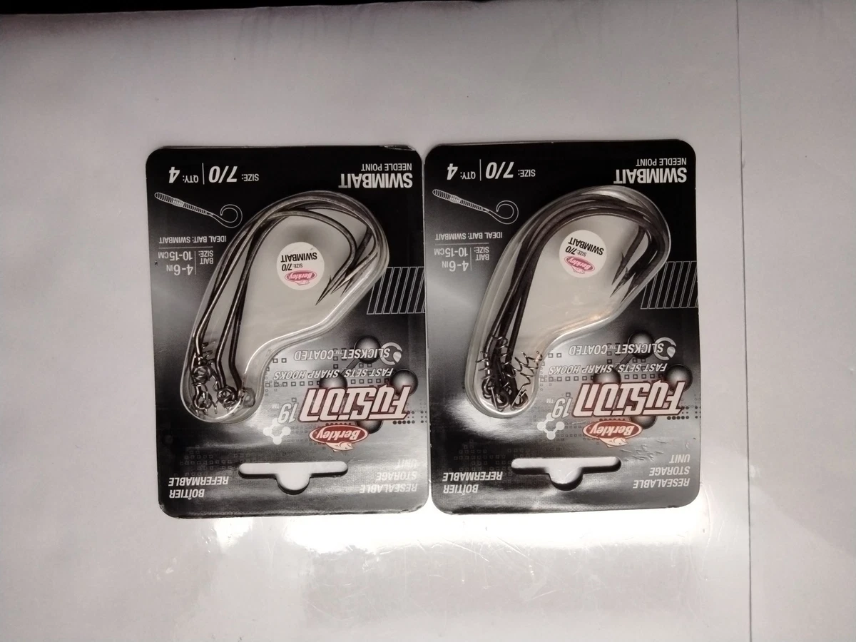 Amo Berkley Fusion Weighted Swim Hook – Misura 7/0 – Confezione Da 4 Pezzi (Nuovo)