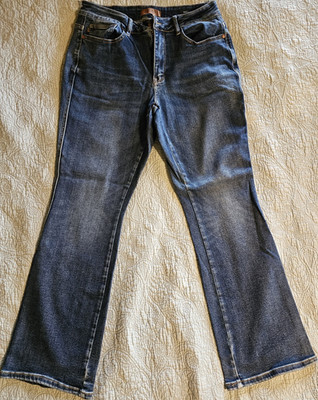 Judy Blue Women s Bootcut Jeans Blue Denim Stretch 5-Pocket Button Zip