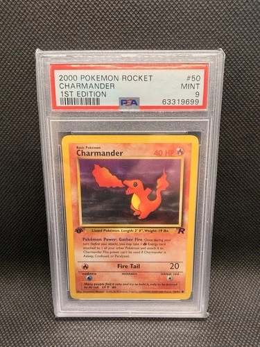 Charmander 50/82 Team Rocket Regular PSA 9