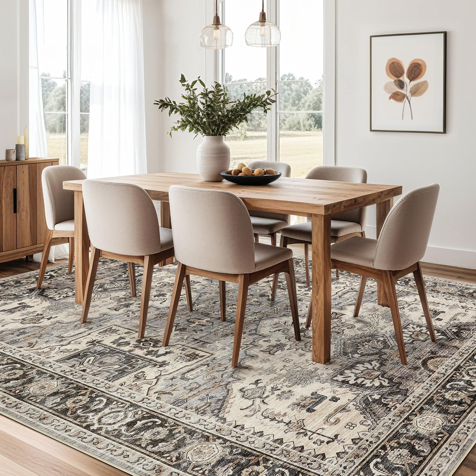 homewill Vintage 6x9 Brown Area Rug | eBay