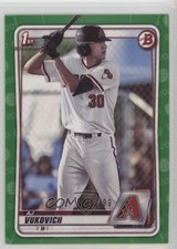 2020 Bowman Draft Green Border 26/99 AJ Vukovich #BD-150 tx9