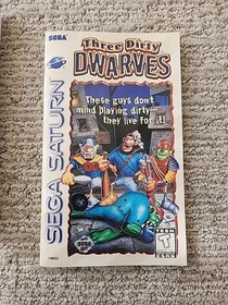 Three Dirty Dwarves Sega Saturn 1996 Complete CIB Authentic GREAT DISC!