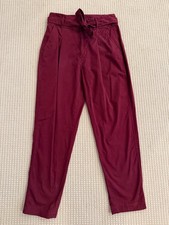 POLO Ralph Lauren pantaloni bordeaux marrone vino cotone taglia 10 come nuovi