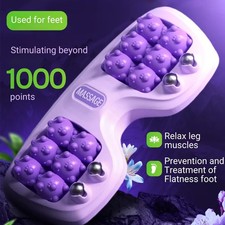 Dual Foot Massager Roller Foot Massage Plantar Fasciitis Relief Stress Relief US
