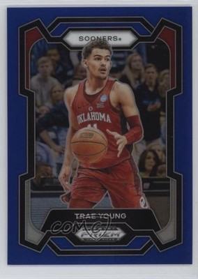 2024-25 Panini Prizm Draft Picks Blue Prizm 180/199 Trae Young #49 1o2