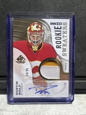DUSTIN WOLF 2023-24 SP Game Used Inked ROOKIE Sweaters /35 AUTO PATCH 3 COLOR
