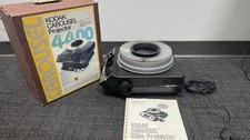 Kodak Carousel 4400 Slide Projector - 102mm Focus, Remote, Tray, Manual and Box