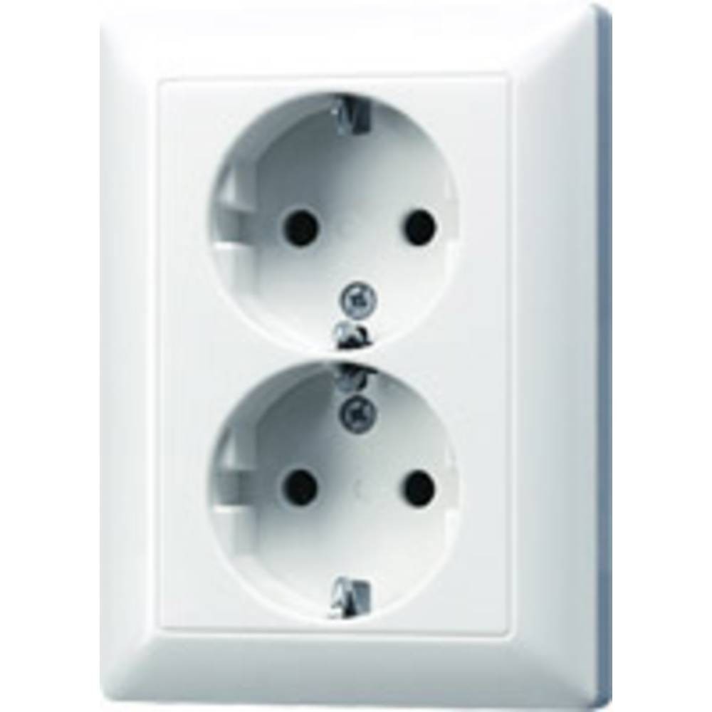 Insert prise de courant 2P+T Jung AS5020UWW blanc alpin pour appareillage encastrable