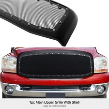 Fits 2006-2008 Dodge Ram 150006-09 2500 Stainless Black Mesh Package Grille Fits 2006-2008 Dodge Ram 150006-09 2500 Stainless Black Mesh Package Grille