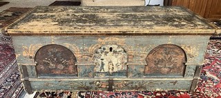 18th Century German Antique Dower chest 52”x 26” x 20.5”