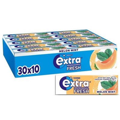 Wrigleys Extra Professional Fresh Melon Mint Kaugummi - 30x10 Dragees 450 Gramm