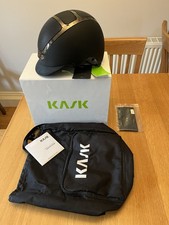 KASK Dogma Chrome Light. Black Riding Helmet.57cm