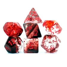  Crystal Style DND Dice Set Polyhedral Table Game Dice Role-Playing RPG Dice