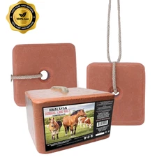 Compressed Himalayan Salt Lick Block  11.2 lb Multi-Pack, for Horses & Livestock