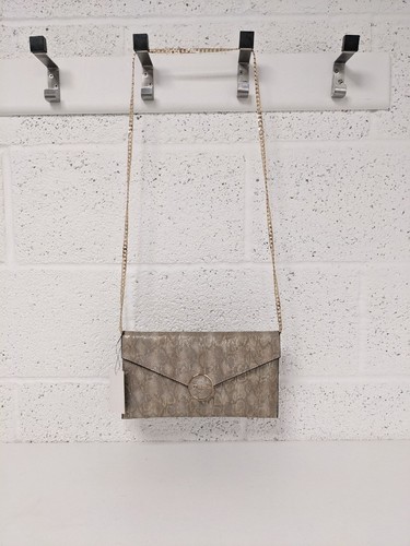 Dune Snakeskin Patterned Bag Beige Gold Chain Shoulder Strap Evening Small - Picture 2 of 9
