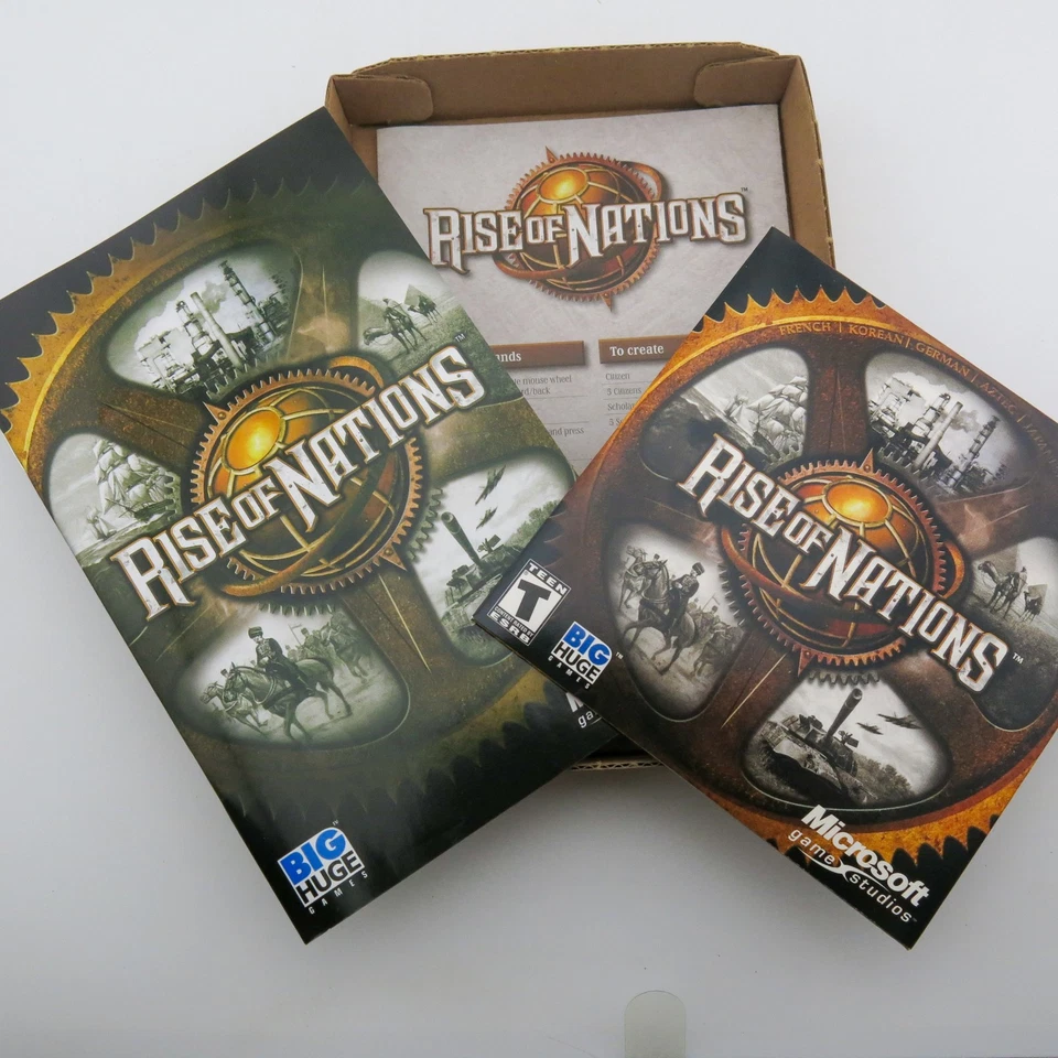 Rise of Nations PC CD-ROM 2003 Microsoft Big Huge Games Complete in Box RTS - Image 3 of 3