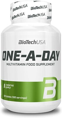 BioTech USA One-A-Day 149g 100 Tab Multivitamin Eisen (120,74 /Kg)