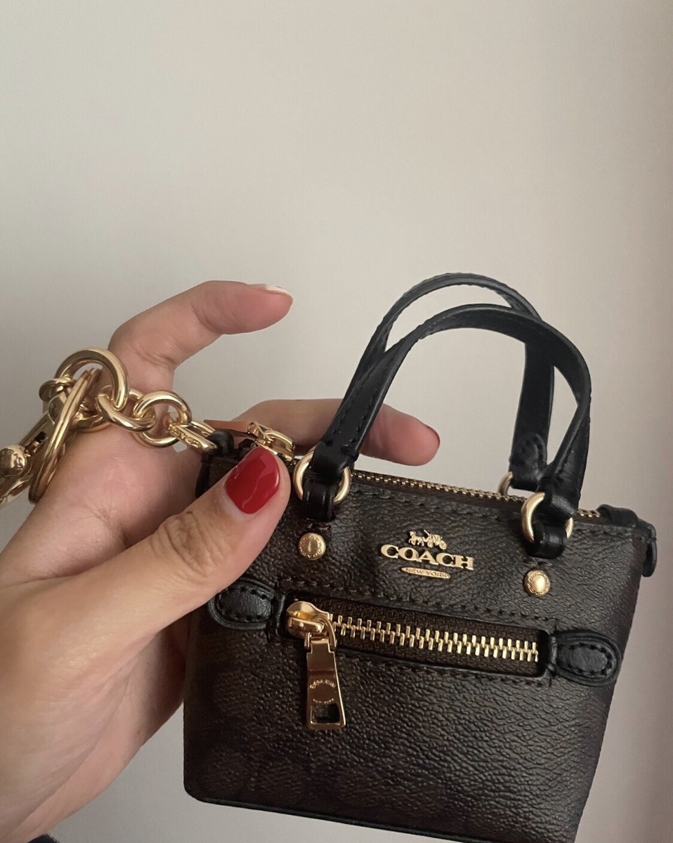 Coach Mini Gallery Tote Keychain Bag Charm | eBay