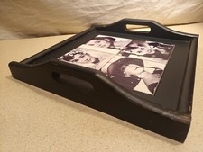 Audrey Hepburn Tiled Black Serving Tray