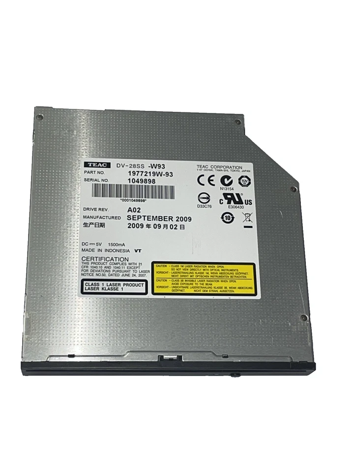 TEAC SATA DVD-ROM DV-W28SS W93 Slot-In Laufwerk für Notebook / Server - Image 2 of 3