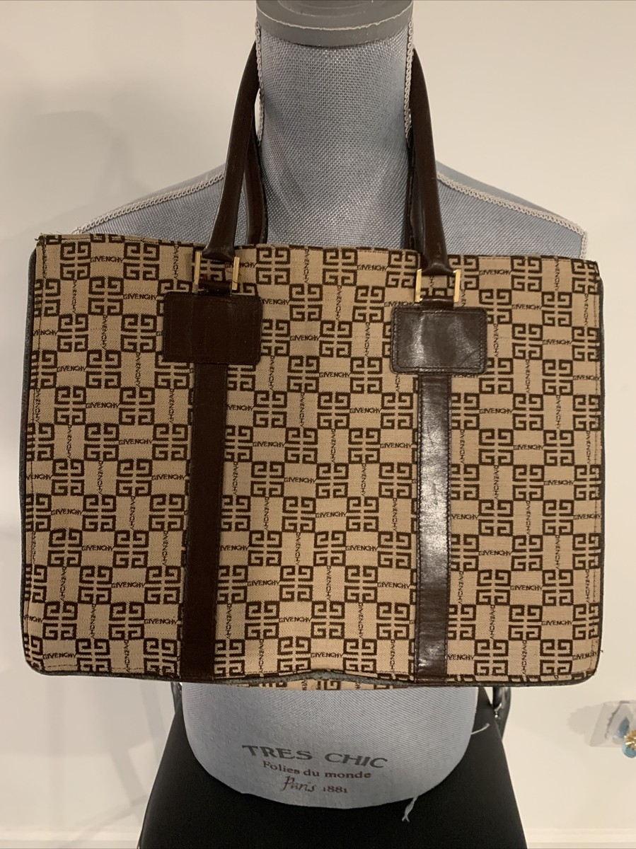 Vintage Givenchy Tote Bag Brown | eBay