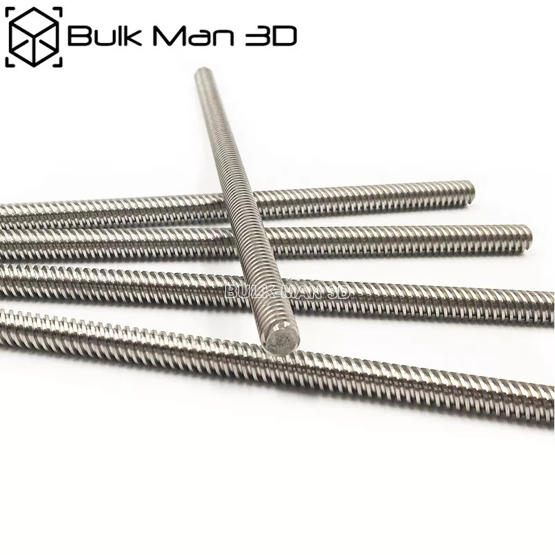 Tr8x8 Tr8x4 Tr8x2 8 mm 4 mm 2 mm métrico Acme plomo tornillo longitud 2 mm paso 100 ~ 600 mm