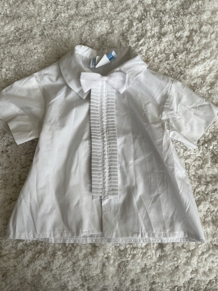 infant white short sleeve dress shirt Newborn White Dress Shirts
