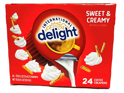 International Delight Sweet & Creamy Coffee Creamer Singles 10.55 oz 24 ct