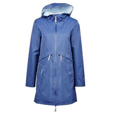 Ladies Long Rain Coat Waterproof Womens Full Length Horse Riding Hooded Jacket