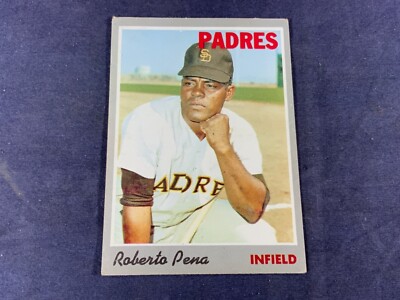 Y4-32 BASEBALL CARD - ROBERTO PENA SAN DIEGO PADRES - 1970 TOPPS - CARD #44