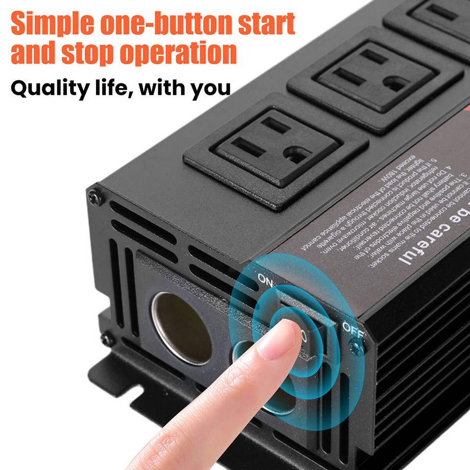 Convertidor De Corriente 5000W Para Carros Coche DC 12V a 110V AC ...