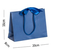 Image of Luxury Boutique Shop Ribbon Tie Gift Bags Rope Handle Event Bag Wedding Birthday