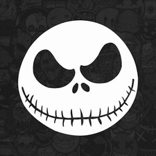 Jack Skellington Nightmare Before Christmas Halloween Logo Die Cut Decal Sticker