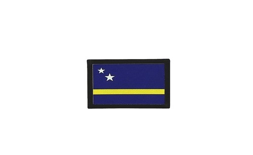 Patch toppe toppa ricamate termoadesiva stampato bandiera badge curacao - 第 1/1 張圖片