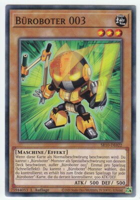 Yu-GI-OH Büroboter 003 Common SR10-DE022 NEU!